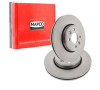 2x MAPCO BREMSSCHEIBEN 280mm BELÜFTET VORNE passend für DACIA DOKKER LODGY RENAU