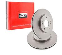 2x MAPCO BREMSSCHEIBEN 280mm BELÜFTET VORNE passend für HYUNDAI I30 IX20 KIA CEE