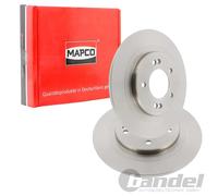 2x MAPCO BREMSSCHEIBEN 284mm VOLL HINTEN passend für HYUNDAI I30 KIA CEE'D PRO |