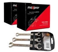 2x MAXGEAR Bremssattel Vorne + Schlüssel Satz für DACIA LOGAN SANDERO RENAULT