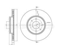 2x METELLI Bremsscheibe 23-0231C für ALFA ROMEO passend für FIAT LANCIA
