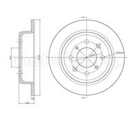 2x METELLI Bremsscheibe 23-0267 für HONDA LOTUS MG ROVER