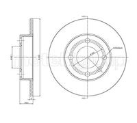 2x METELLI Bremsscheibe 23-0528C für SEAT VW