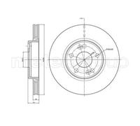 2x METELLI Bremsscheibe 23-0533 für RENAULT
