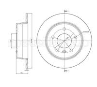 2x METELLI Bremsscheibe 23-0599C für MERCEDES-BENZ