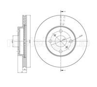2x METELLI Bremsscheibe 23-0717C für TOYOTA