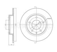 2x METELLI Bremsscheibe 23-0786 für FORD USA MAZDA