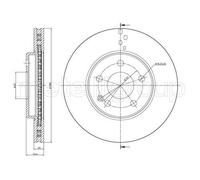 2x METELLI Bremsscheibe 23-0832C für MERCEDES-BENZ