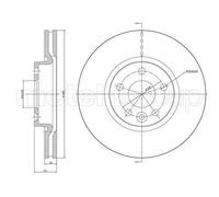 2x METELLI Bremsscheibe 23-0896C für FORD LAND ROVER VOLVO