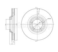 2x METELLI Bremsscheibe 23-1079C für HYUNDAI