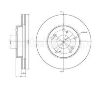 2x METELLI Bremsscheibe 23-1082C für HONDA
