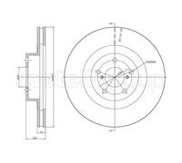 2x METELLI Bremsscheibe 23-1132C passend für SUBARU TOYOTA
