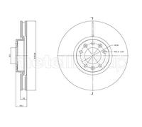 2x METELLI Bremsscheibe 23-1848C für OPEL