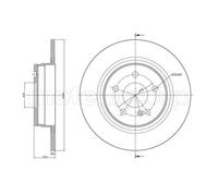 2x METELLI Bremsscheibe Hinterachse voll Ø300mm für Mercedes-Benz C-Klasse