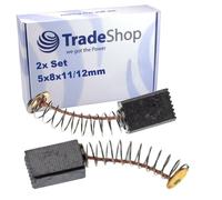 2x Motorkohlen Kohlebürsten 5 x 8 x 11/12 mm für Elektrogeräte Elektrowerkzeuge