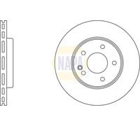 2x NAPA Bremsscheibe belüftet Ø284mm für Mercedes-Benz C-Klasse W202 S202