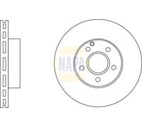 2x NAPA Bremsscheibe belüftet Ø288mm für Mercedes-Benz C-Klasse W204 S204 C204