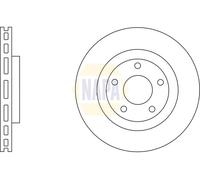 2x NAPA Bremsscheibe belüftet Ø294mm für Mitsubishi Eclipse Cross GK_ ASX GA_W_