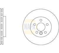 2x NAPA Bremsscheibe belüftet Ø300mm für BMW 3er Touring F31 1er F20 F21