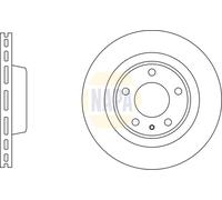 2x NAPA Bremsscheibe belüftet Ø345mm für Audi A6 Avant 4G5 C7 4GD Q5
