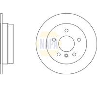 2x NAPA Bremsscheibe voll Ø258mm für Mercedes-Benz A-Klasse W168 Vaneo 414