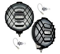 2x Nebelscheinwerfer Chrom H3 12V Gitter Set Zusatzscheinwerfer Ø186mm PKW