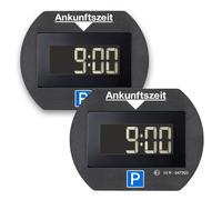 2x Needit PARK LITE 1412 Elektronische Vollautomatische Parkscheibe - schwarz