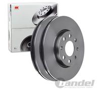 2X NK BREMSSCHEIBEN 257mm BELÜFTET VORNE PASSEND FÜR FIAT GRANDE PUNTO OPEL