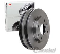 2X NK BREMSSCHEIBEN 257mm BELÜFTET VORNE PASSEND FÜR HYUNDAI ELANTRA MATRIX KIA