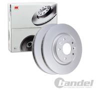 NK 2x Bremsscheibe Ø296 mm belüftet beschichtet für Nissan Qashqai II J11 J11_