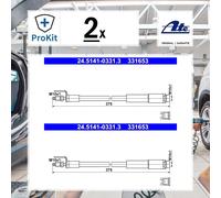2x ORIGINAL® Ate Bremsschlauch Vorne für Ford TRANSIT CUSTOM V362 Kasten