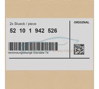 2x Original BMW 52101942526 - Verbindungsstange Sitzraste 7er 6er 5er