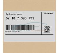 2x Original BMW 52107395731 - Klammer Sitzbezug