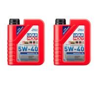 2x Original Liqui Moly 1L Nachfüll-Öl 5W-40 Motoröl Motorenöl Motoroil Oil 1305