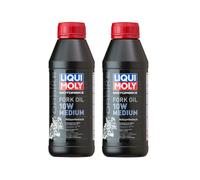 2x Original Liqui Moly 500ml Motorbike Fork Oil Motorrad Gabelöl 10W medium