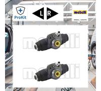 2x ORIGINAL® Metelli Radbremszylinder Hinten für VW POLO III POLO II POLO