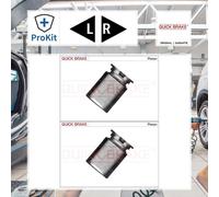 2x ORIGINAL® Quick Brake Kolben, Bremssattel Hinten für VW TOURAN GOLF VI GOLF