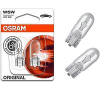 2x Osra.m W5W 12V 2825-02B Standard Innenbeleuchtung Kofferraumbeleuchtung Handschuhfachbeleuchtung Türbeleuchtung Einstiegbeleuchtung Ersatz Halogen Lampe E-geprüft