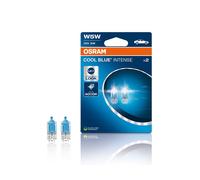 OSRAM COOL BLUE® INTENSE W5W, bis zu 4.000K, Halogen-Signallampe, Doppelblister (2 Lampen)