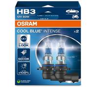 2x OSRAM HB3 Cool Blue INTENSE NextGen 5000K 100% Glühlampe P20d LED Look