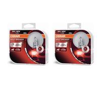 2x OSRAM NIGHT BREAKER SILVER H1 DuoBox 3200 K 1550 lm Glühlampe Birne