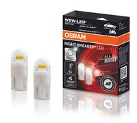 OSRAM NIGHT BREAKER LED W5W, universelles Standlicht/Positionslicht/Innenraumlicht, 12V