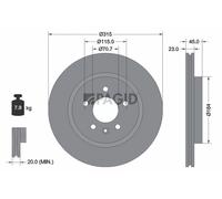 2x PAGID Bremsscheibe 55398NC für OPEL ZAFIRA TOURER P12 VAN LPG CDTI CNG SIDI 3