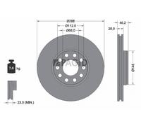 2x PAGID Bremsscheibe außenbelüftet Ø288mm für VW Passat Variant 3B6 3B3 Skoda