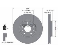 2x PAGID Bremsscheibe außenbelüftet Ø296mm für Renault Scénic III JZ0/1_ Grand