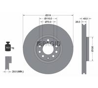 2x PAGID Bremsscheibe außenbelüftet Ø314mm für Saab 9-3 Cabriolet YS3F Opel