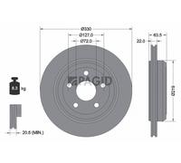 PAGID 55734NC Bremsscheibe