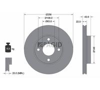 2x PAGID Bremsscheibe innenbelüftet Ø258mm für Ford Fiesta V JH_ JD_ Fusion