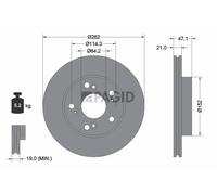 2x PAGID Bremsscheibe innenbelüftet Ø262mm für Honda Civic IX FB FG EU EP EV