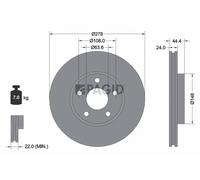 2x PAGID Bremsscheibe innenbelüftet Ø278mm für Ford Transit Connect P65_ P70_